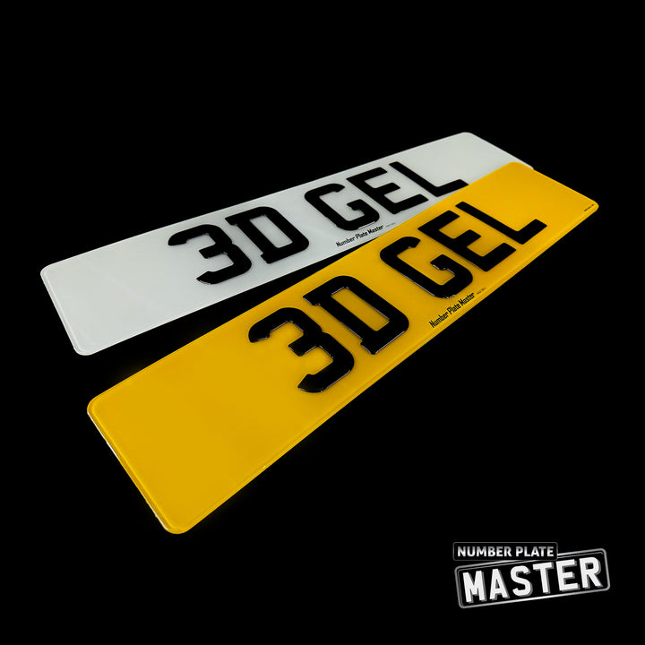 3D GEL NUMBER PLATE