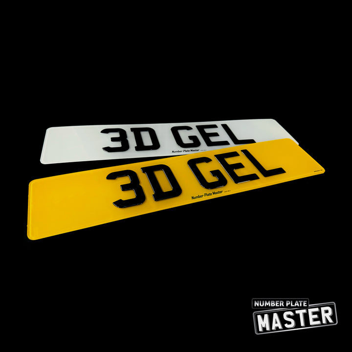 3D GEL NUMBER PLATE