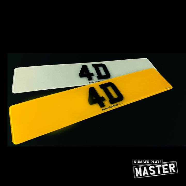 4D LASER CUT NUMBER PLATE