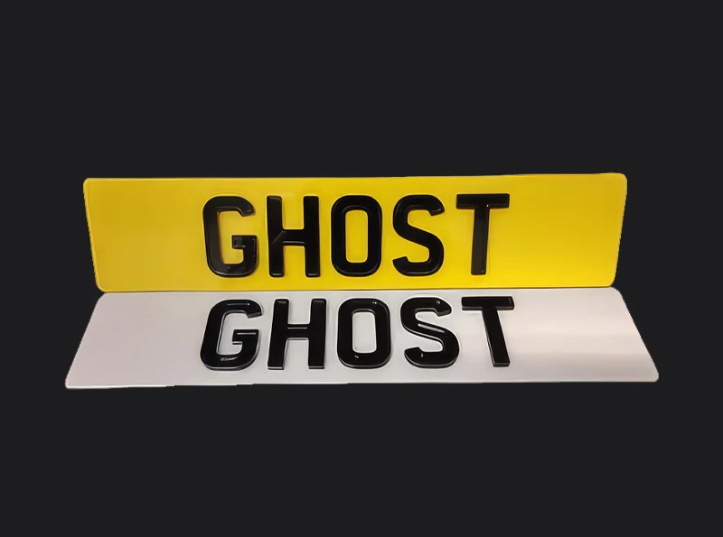 Ghost 4D Number Plates